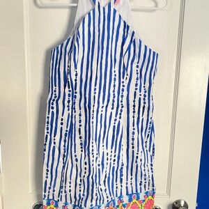 Lilly Pulitzer Blue and White Striped Dress